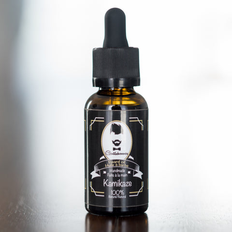 Huile à barbe/Beard Oil - Kamikaze 1oz/30ml